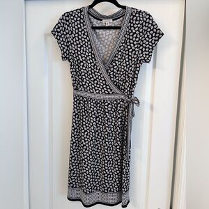 Medium black and white tie dress